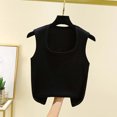 thumbnail image 1 of Timegard Tank Tops for Women Sleeveless Solid Color Basic Tee Casual Slim Cropped Shirts Tops Summer, 1 of 3