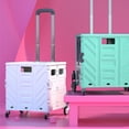 thumbnail image 3 of Maytalsory Multi-functional Rolling Crate For Camping Hiking Enthusiasts Portable Collapsible Cart With Wheels white 4  rounds, 3 of 6