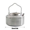 thumbnail image 2 of Bouilloire d'Ébullition pour l'Extérieur pour le Camping et la Randonnée, Théière en Acier Inoxydable, Bouilloire d'Eau Chaude Portable avec Poignée Robuste pour Tous les Âges, Cuisine Extérieure et Barbecue, 2 of 5
