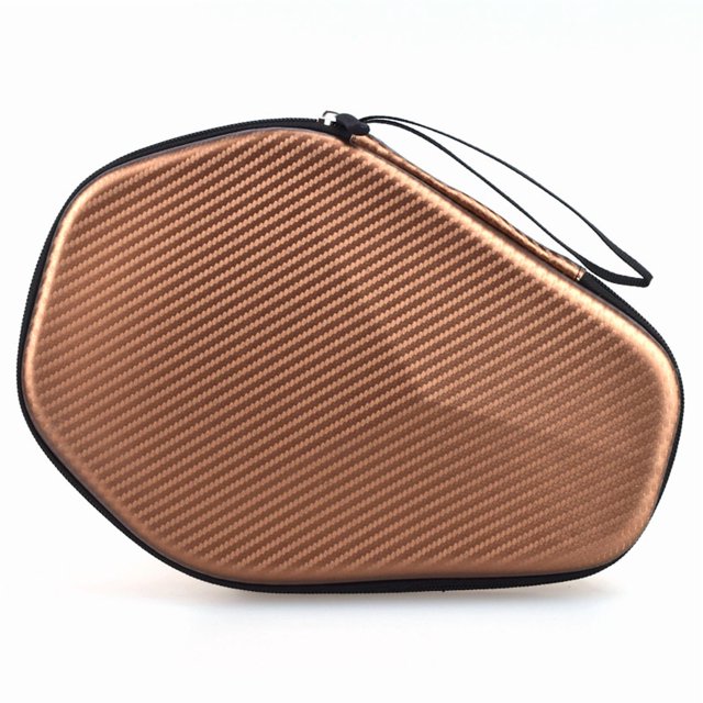 Hard Shell Hexagonal Sports Equipment Bag for Ping Pong, Badminton & Tennis Rackets - Durable, Customizable Logo Printing,-proof Design - Ideal for North American Sports Enthusiasts (Khaki)