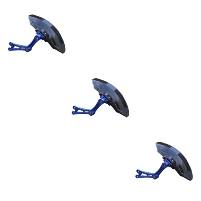 Decodeary Carbon Fiber Motorcycle Rear Wheel Fender Mudflap for Niu Technologies Sleek and Reliable 1st Generation Blue 3Set