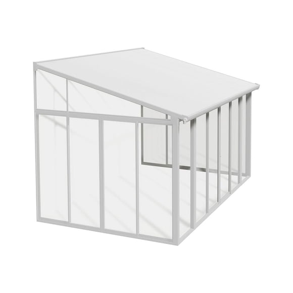 CANOPIA by PALRAM SanRemo 10 ft. x 14 ft. Sunroom, Patio Enclosure and Solarium - White