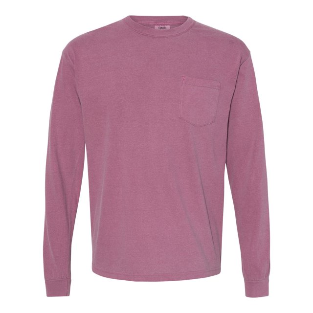 Comfort Colors T-Shirt à Manches Longues pour Adulte avec Poche