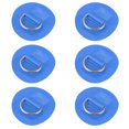 thumbnail image 1 of Unique Bargains 6pcs 6cm Bleu D Anneau Patch PVC en Acier Inoxydable Forme Ronde D Anneaux pour Kayak de Bateau Gonflable, 1 of 7