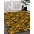 thumbnail image 3 of Ahgly Company Tapis Rectangulaire Lavable en Machine Rouge Brun, 5 Pieds x 8 Pieds, 3 of 7