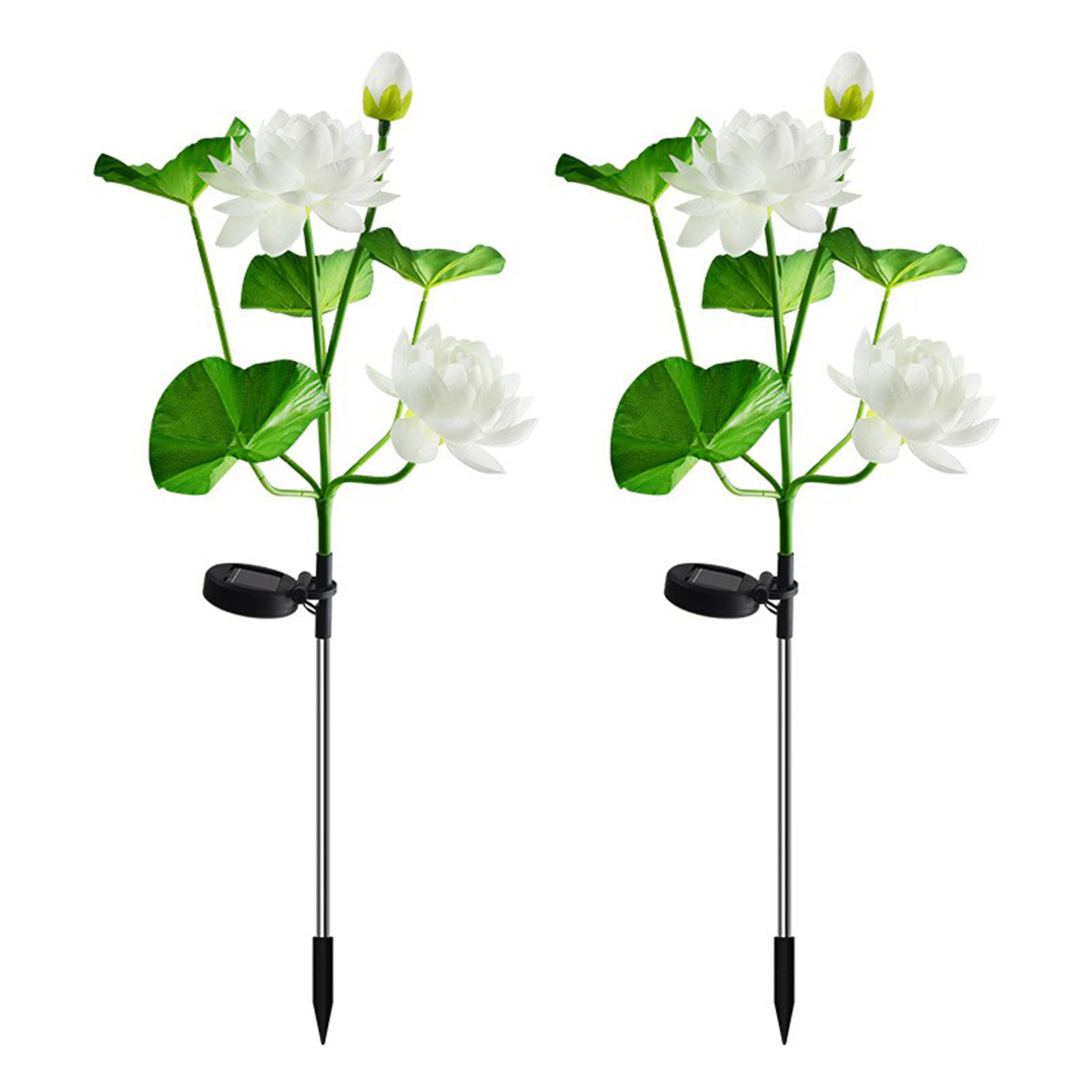 TopLLC Solar Lights Outdoor -Flower 2PCS Flower Lights Outdoor Yard Decoration Lights Landscapes Lamp For Patio Lawns Pathways Waterproof Solar Garden Lights