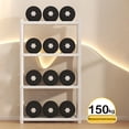 thumbnail image 4 of TIMIFIS Plastics Storage Rack, Dorm Room Essentials For Girls Shelf Ventilated Light Duty Storage Home Organizer with A Shelves Basement White, 4 of 6