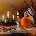 thumbnail image 3 of Skeleton Halloween Decoration Halloween Candle Lamp Candlestick Table Lamp Halloween Decoration Props Skeleton Hand Lamp Halloween Night Ghost Hand Lamp Jewelryghost Halloween Decorations, 3 of 6