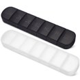 thumbnail image 1 of VERDANVERSE 2Pcs Weekly Pill Organizer Multi-grid Pill Organizer Black PP Travel Use, 1 of 7
