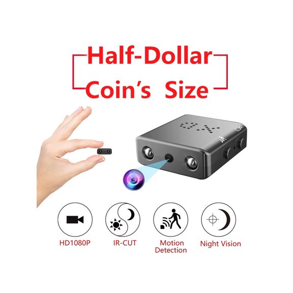 Petite Caméra Espion Cachée Werleo 1080P Mini Enregistreur Vidéo Secret HD avec Vision Nocturne et Détection de Mouvement Petite Caméra de Sécurité Compacte pour Maison Bureau Voiture Tableau de Bord Espionnage Intérieur