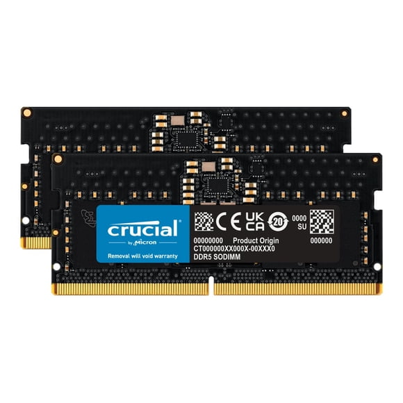Crucial 16GB Kit (2 x 8GB) DDR5-4800 SODIMM