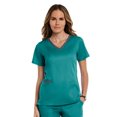 thumbnail image 1 of Maevn MATRIX Women's Contrast Double V-Neck Scrub Top [XXS - 3XL, FREE SHIPPING], 1 of 1