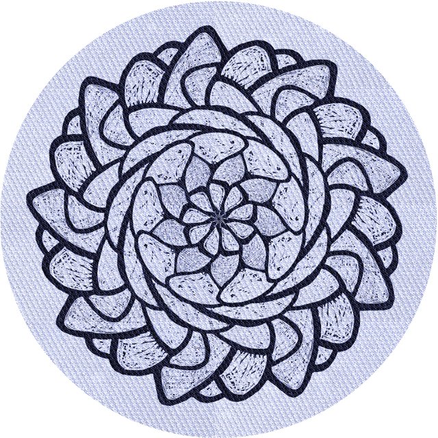 Ahgly Company Tapis d'Intérieur Rond Lavable en Machine Lavande Bleu Transitionnel, 7 Pieds Rond