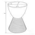 thumbnail image 4 of LeisureMod Boyd Indoor/Outdoor Modern Accent Side End Table, Pink, 4 of 6