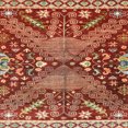 thumbnail image 1 of Ahgly Company Tapis d'Intérieur Carrés Abstraits Rouges Abstraits pour Aire, 6 Pieds Carré, 1 of 6