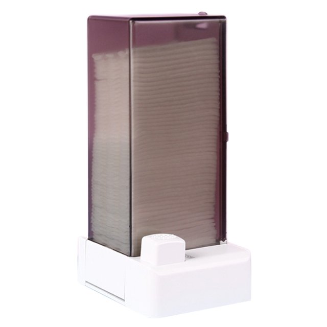 Cotton Pad Dispenser, Food Grade PC Makeup Cotton Holder for Household Use