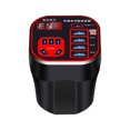 thumbnail image 2 of Chmadoxn Intelligent Digital Display Car Mounted Cup Type Inverter Converter 12v24v Power Supply To Power Car 220v Multifunctional Socket Car Inverter Smart socket, 2 of 8
