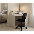 thumbnail image 4 of Scranton & Co Chaise de Bureau Réglable Rembourrée en Tissu, Noire, 4 of 15