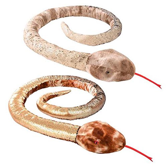 Adventure Planet Paillettes Serpent Naturelles de 102 Pouces, une par Commande, Couleur Pouvant Varier