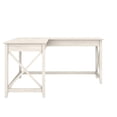 thumbnail image 3 of Pemberly Row L Shaped Contemporary Engineered Wood Desk in White, 3 of 8