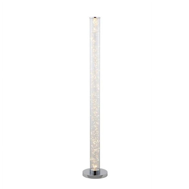 Benzara BM240322 Lampe de Sol avec Ampoules à Corde LED, Argent - 360 Pcs