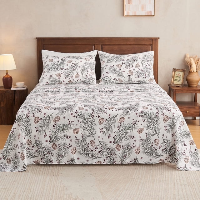 Gogreen Ensemble de Draps 3 Pcs à Poches Profondes pour Lit Simple s'Adapte à 14 Pouces, Microfibre Respirante Ultra Douce Ensemble de Draps Format Simple, Style Hôtel de Luxe Déco Maison Ensemble de Draps pour Lit Simple, Cadeau pour Femmes, Hommes