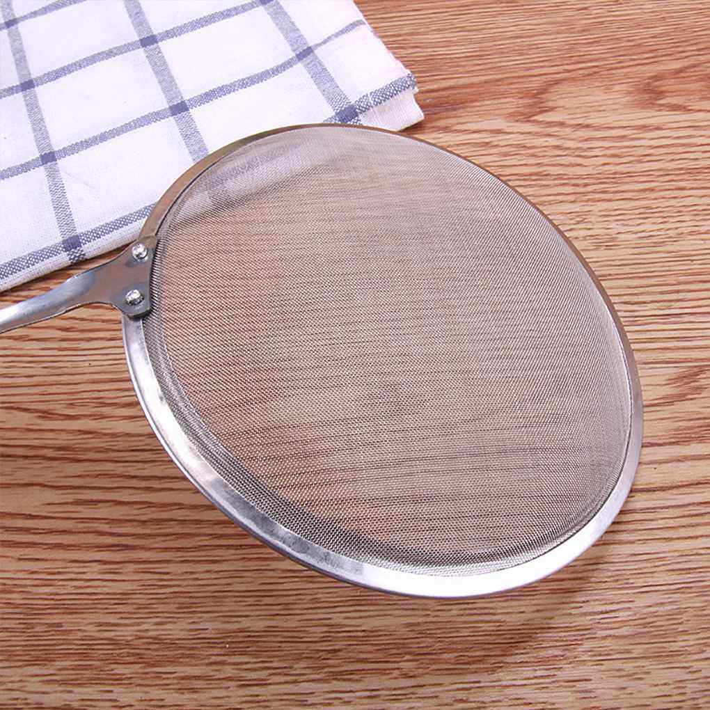 Stainless Steel Fine Chinois Mesh Skimmer Stainless Steel Ladle Mesh Strainer Ladle Convenient Kitchen Tools