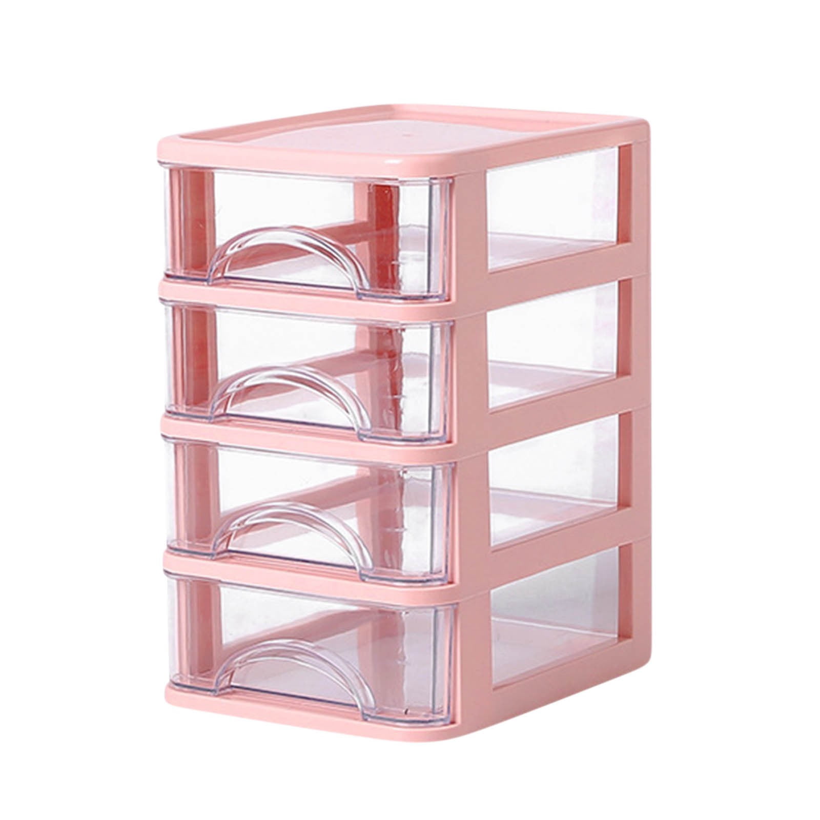 Mini Desk Organizer Drawer, Cute Plastic Desktop Art Craft Storage Drawer, Office Supplies Stationery Makeup Jewelry Box Organizer with Storage for Office Desk Vanity Office Organizer