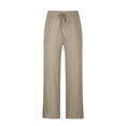 thumbnail image 4 of TIMIFIS Mens Casual Beach Pants Loose Elastic Waist Drawstring Straight Legs Summer Solid Color Cotton and Linen Pants with Pockets - Spring/Summer, 4 of 7