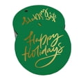 thumbnail image 1 of Inkdotpot 100 Pack Real Gold Foil Paper Tags Happy Holiday Favor Hang Tags, 1 of 6