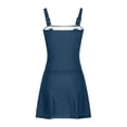thumbnail image 4 of DGMIOCS Women's Plus Size Two Piece Swimsuit Modest Two Piece Dark Blue S, 4 of 5