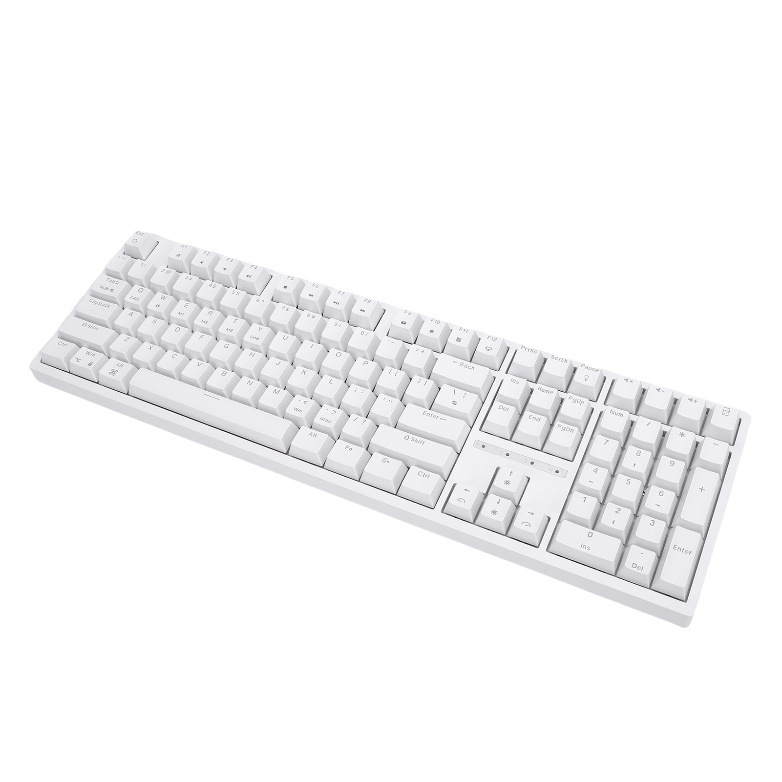 Wireless Mechanical Keyboard, 108 Keys Mechanical Keyboard Blue Switch USB C Wired BT 5.1 2.4Ghz  for PC Laptop