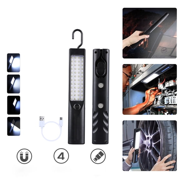 Meitianfacai Work Light, Rechargeable Portable Magnetic Work Lamp with Hook Mechanic Light for Under Hood/Car Repairing/Inspection/Outdoor