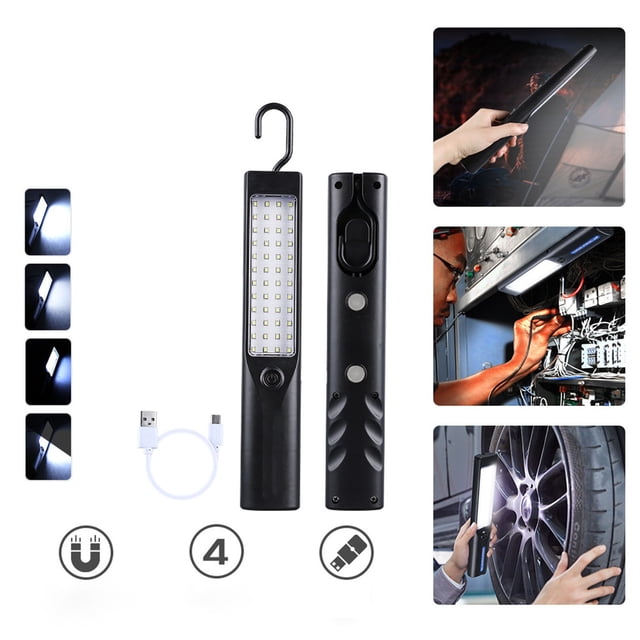 TopLLC Rechargeable Outdoor Portable Shockproof Magnetic Auto Repair Emergency Lights handheld light