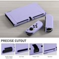 thumbnail image 5 of KOMI Switch OLED Case for Nintendo Switch OLED Model, Dockable Cover Soft TPU Protector Case for Switch OLED Grips & Console and Accessories with 2 Pcs Thumb Caps, Purple, 5 of 5