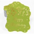 thumbnail image 2 of Inkdotpot Pack Of 100 Real Gold Foil Bracket Shape Paper Tags Happy Birthday Favor Hang Tags, 2 of 6
