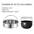 thumbnail image 1 of Stainless Steel Steamer Basket Insert Steamer for Steaming Fruit Vegetables, 1 of 7