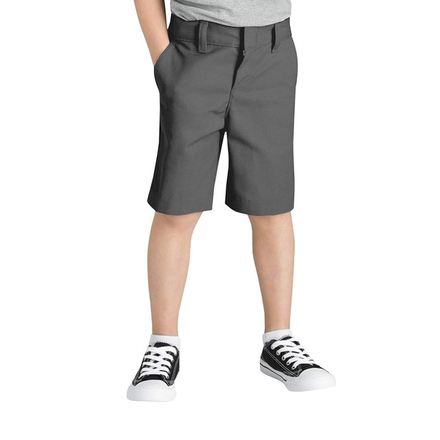 Dickies Shorts à devant Plat pour Garçons, 8-20, 16, Charbon