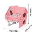 thumbnail image 3 of fastboy Ample Space Exquisite Craft Hamster Villa House For Small Pets Durability Villa House Small Pet Green, 3 of 6