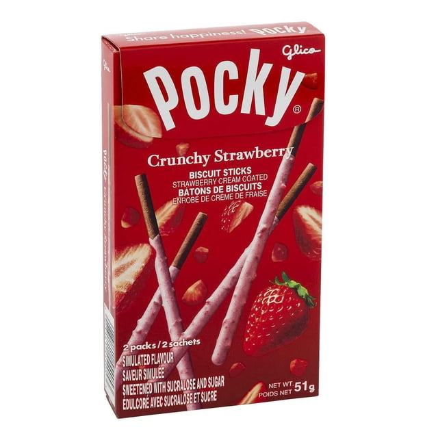 Pocky Crunchy Strawberry Biscuit Sticks