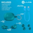 thumbnail image 2 of JLab JBuds Mini Écouteurs Véritablement Sans Fil, Bluetooth Multipoint, Be Aware, IP55, 3 Modes d'Égalisation, Appels Clairs, Sarcelle, 2 of 10