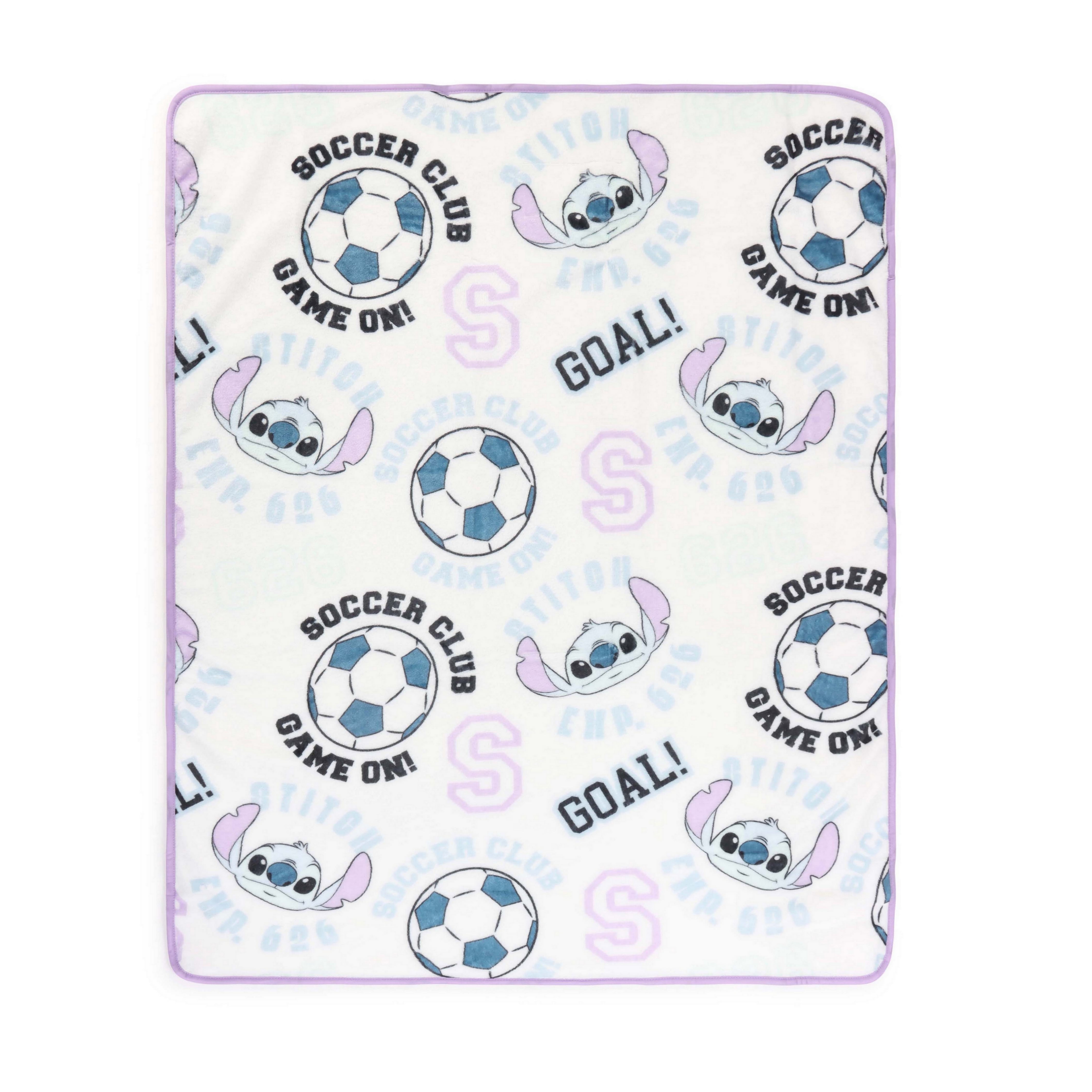 Lilo and Stitch Soccer Silk Touch Fleece Throw
