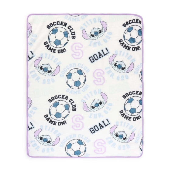 Lilo and Stitch Soccer Silk Touch Fleece Throw