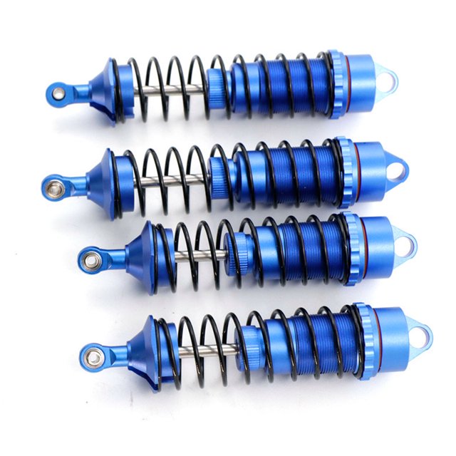 Langgg Shock Absorber Front/Rear RC Car Damper Wear-resistant Buggy Shocks Absorbers Drive Shaft Tire Gasket Pull Rod Blue