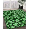 thumbnail image 3 of Ahgly Company Machine Washable Indoor Square Transitional Dark Forest Green Area Rugs, 7' Square, 3 of 7