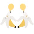 thumbnail image 1 of MasteelfCA 1 Pair Weird Banana Earrings Fruit Dangle Drop Earrings Dangle Earrings for Women, 1 of 7