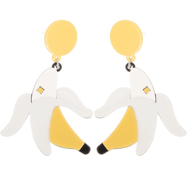 MasteelfCA 1 Pair Weird Banana Earrings Fruit Dangle Drop Earrings Dangle Earrings for Women