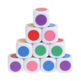 thumbnail image 2 of lionlar 4-6pack 10 Pièces 16mm Blanc sur Chaque Face Six dés Face Enseignement Cubes en Plastique 4 Pcs, 2 of 9