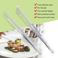 thumbnail image 4 of ORUYROP Pinces Alimentaires en Acier Inoxydable Multi-Fonctions Pinces de Cuisson Pince de Service (12 Pouces Rond & 12 Pouces Pinces Pointues), 4 of 7