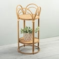 thumbnail image 3 of Support pour Plantes en Osier de Bambou avec 2 Tablettes, 3 of 3